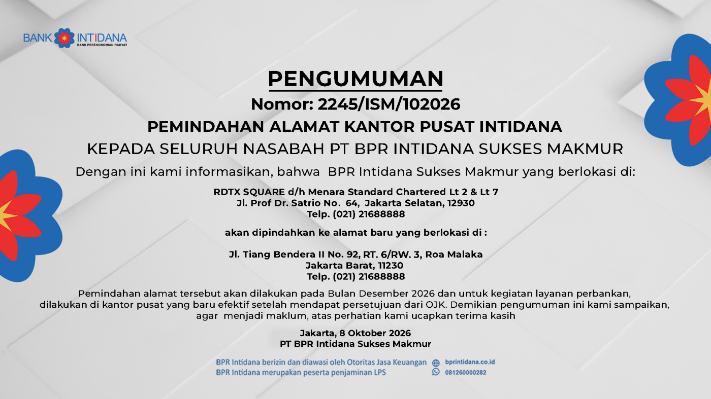 pengumuman pemindahan kantor